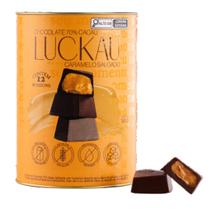 Bombom de Chocolate 70% Cacau Recheado com Caramelo Salgado - Luckau