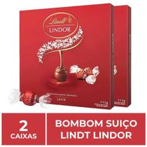 Bombom de Chocolate Suiço Lindt Lindor, 2 Caixas de 112g