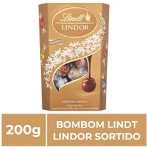 Bombom de Chocolate Suíço Lindt Lindor Sortido, 1 Caixa 200G Bombom de Chocolate Suíço Lindt Lindor Sortido, 1 Caixa 200G