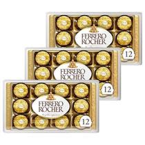 Bombom Ferrero Rocher 150G 12 Bombons (3 Embalagens)