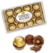 Bombom ferrero rocher bandeja 12 unidades 150g