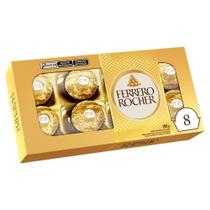 Bombom Ferrero Rocher caixa com 8 Unidades 100g