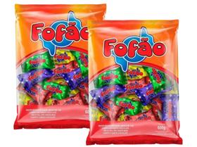 Bombom Fofão Amendoim Cobertura Sabor Chocolate 600g - 2 Pcts