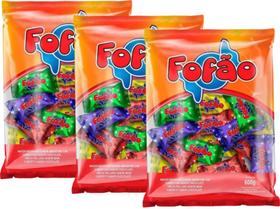 Bombom Fofão Amendoim Cobertura Sabor Chocolate 600g - 3 Pcts