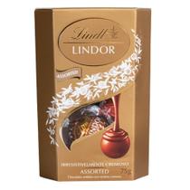 Bombom Sortido De Chocolate Suíço Lindt Lindor, 1 Caixa 75G