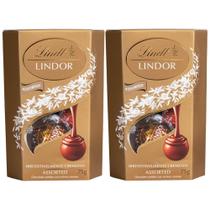 Bombom Sortido De Chocolate Suíço Lindt Lindor, 2 Caixas 75G