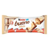 Bombom wafer kinder bueno white pacote 39g 2 unidades