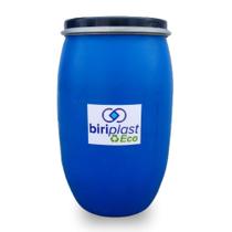 Bombona 200 l com tampa removível e c/ trava azul reuso