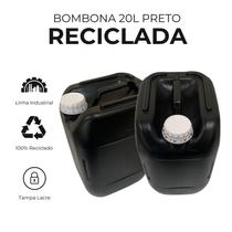 Bombona Preta Plástica 20 Litros Barata - 2 Pçs