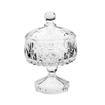 Bombonier potiche decorativo cristal c/ tampa presente Bombonier potiche decorativo cristal c/ tampa presente
