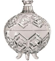 Bomboniere 11,7x12,6cm Decorativo Com Pé De Vidro Casual