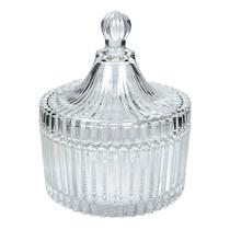 Bomboniere Bohemia De Vidro C/Tampa Suporte Doce Vela 12cm Bomboniere Bohemia De Vidro C/Tampa Suporte Doce Vela 12cm