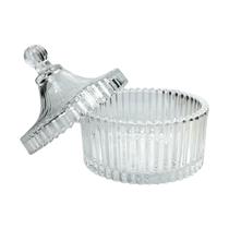 Bomboniere Bohemia Em Vidro C/Tampa Suporte Vela 12cm - Fratelli Bomboniere Bohemia Em Vidro C/Tampa Suporte Vela 12cm - Fratelli