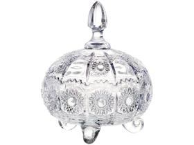 Bomboniere de Cristal Ecológico com Tampa - Full Fit Versailles 22070