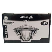 Bomboniere de Vidro com Tampa - 1 litro - ORIGINAL
