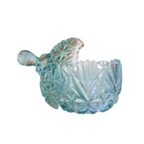 Bomboniere de vidro com tampa 1 peça 400ml cozinha decoração - Qiali