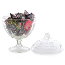 Bomboniere de Vidro Compoteira com Base e Tampa 500ml 13cm Bomboniere de Vidro Compoteira com Base e Tampa 500ml 13cm