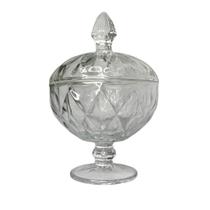 Bomboniere De Vidro Linha Vichy 380ml Luxo Baleiro Bomboniere De Vidro Linha Vichy 380ml Luxo Baleiro