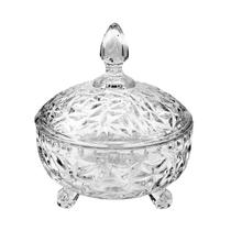 Bomboniere de Vidro Potiche Decorativo Baleiro 16x18cm Cozinha Presente Decoração Doces Enfeite