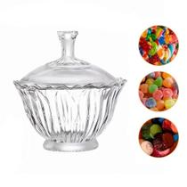 Bomboniere de Vidro Ranchi 270ml com Tampa Porta Doces Decorativo Bomboniere de Vidro Ranchi 270ml com Tampa Porta Doces Decorativo