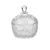 Bomboniere Pote de Vidro Cristalino 250 Ml Romenia Silver Bomboniere Pote de Vidro Cristalino 250 Ml Romenia Silver