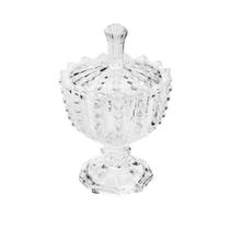 Bomboniere Potiche c/ Pé de Cristal Bolhas 14,5 cm - Lyor