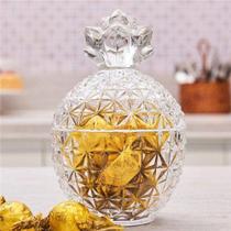 Bomboniere Potiche de Cristal Pineapple 10,5x15,5 cm - Coliseu