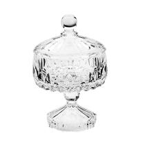 Bomboniere Potiche Decorativo de Cristal com Pé Louise 11cm x 18cm - Wolff