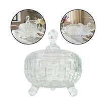 Bomboniere Potiche Vidro 750ml Decorativo Baleiro Compoteira Transparente Bomboniere Potiche Vidro 750ml Decorativo Baleiro Compoteira Transparente