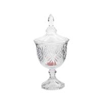 Bomboniere Roma em Vidro 24 cm Compoteira com Tampa