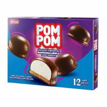 BOMBONS CHOCOLATE LEITE RECHEIO MARSHMALLOW POMPOM 156g