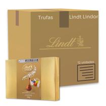 Bombons Chocolate Lindt Lindor Kit 12 Caixas Presente 100g