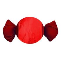 Bombons liso (12x12,5 cm.) vermelho c/ 100 unid.