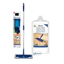 Bona - mop com refil de microfibra + renovador de brilho 1lt
