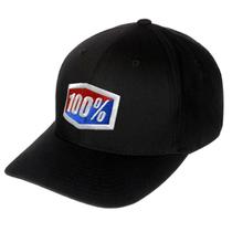 Boné 100% Icon Flex Preto Aba Curvada Masculino Boné 100% Icon Flex Preto Aba Curvada Masculino