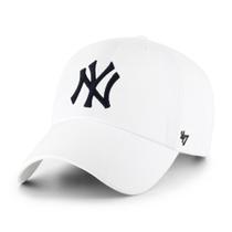 Boné 47 Brand New York Yankees Clean Up ajustável branco Boné 47 Brand New York Yankees Clean Up ajustável branco