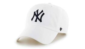 Boné 47 MLB New York Yankees Clean Up White para homem Boné 47 MLB New York Yankees Clean Up White para homem