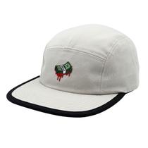 Boné 5 Panel Bege OffWhite Bordado Streetwear Aba Reta