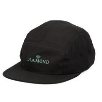 Boné 5 Panel Diamond Classic Camper Hat Preto