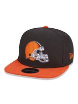 BONE 9FIFTY ORIGINAL FIT NFL CLEVELAND BROWNS MARROM ABA RETA SNAPBACK MARROM New Era