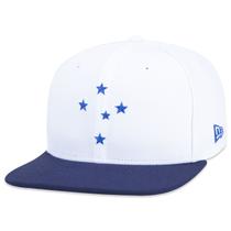 BONE 9FIFTY ORIGINAL FIT SNAPBACK ABA RETA FUTEBOL CRUZEIRO ABA RETA SNAPBACK BRANCO New Era