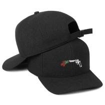 Boné Aba Curva 6 Gomos Bordado Strapback Streetwear Unissex Premium