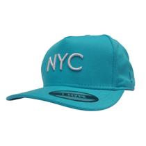 Boné Aba Curva Azul Celeste Hype NYC Strapback Original Boné Aba Curva Azul Celeste Hype NYC Strapback Original