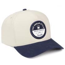 Boné Aba Curva Bege Bordado Masculino Ajustável Young Original