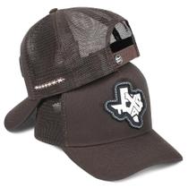 Boné Aba Curva Country Bandeira Texas Americano Premium