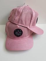 Bone Aba Curva Fitão Furadinho Strapback Trucker Anth Co Rosa Bone Aba Curva Fitão Furadinho Strapback Trucker Anth Co Rosa