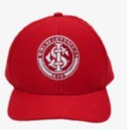 Bone aba curva infantil vermelho logo bordado oficial internacional