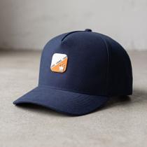 Boné Aba Curva Masculino Azul Básico Casual Young Premium Boné Aba Curva Masculino Azul Básico Casual Young Premium