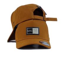 Boné Aba Curva New York Ny Modelo Trucker Americano Original Premium Algodão Nyc Fitão Fundo Estiloso Básico