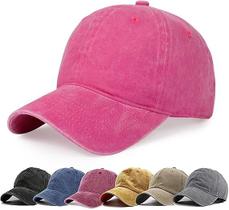 Boné Aba Curva Sarja Básico Liso Vintage Estonado Masculino Feminino Casual Cor:Pink